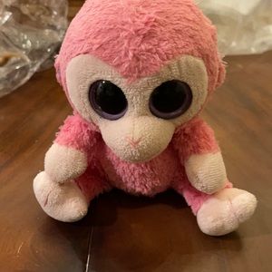 Ty Pink Beanie Baby  Ruby boo Monkey